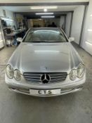 2003 MERCEDES CLK 240 ELEGANCE AUTO SILVER CONVERTIBLE, INCLUDES "V800 CLK" PRIVATE REG! *NO VAT*