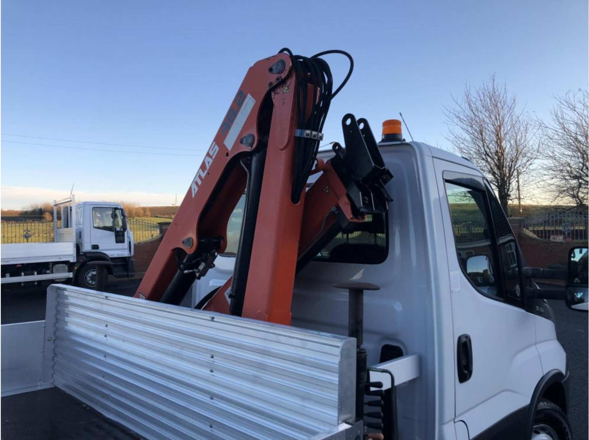 2014/ 64 PLATE IVECO DAILY 70-170 7TON GROSS, DROP SIDE BODY WITH ATLAS TEREX 48.2 CRANE *PLUS VAT* - Image 7 of 16