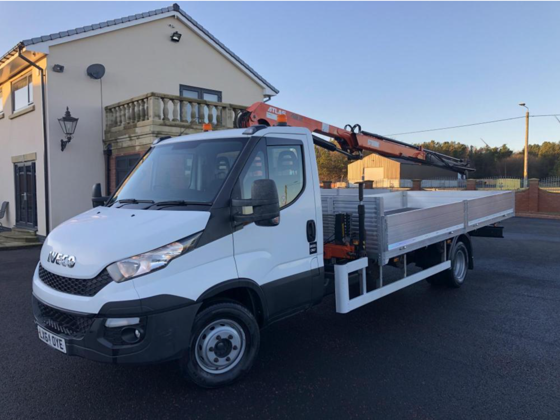2014/ 64 PLATE IVECO DAILY 70-170 7TON GROSS, DROP SIDE BODY WITH ATLAS TEREX 48.2 CRANE *PLUS VAT* - Image 3 of 16