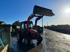 KIOTI DK551C 54hp 4WD COMPACT TRACTOR WITH FRONT LOADER AND BUCKET, 1869 HOURS *PLUS VAT*