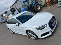 2017/66 AUDI A3 S LINE TFSI S-A WHITE HATCHBACK *NO VAT*