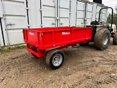 NEW AND UNUSED WINTON WTL15 1.5 TON SINGLE AXLE FLATBED/TIPPING TRAILER *PLUS VAT*