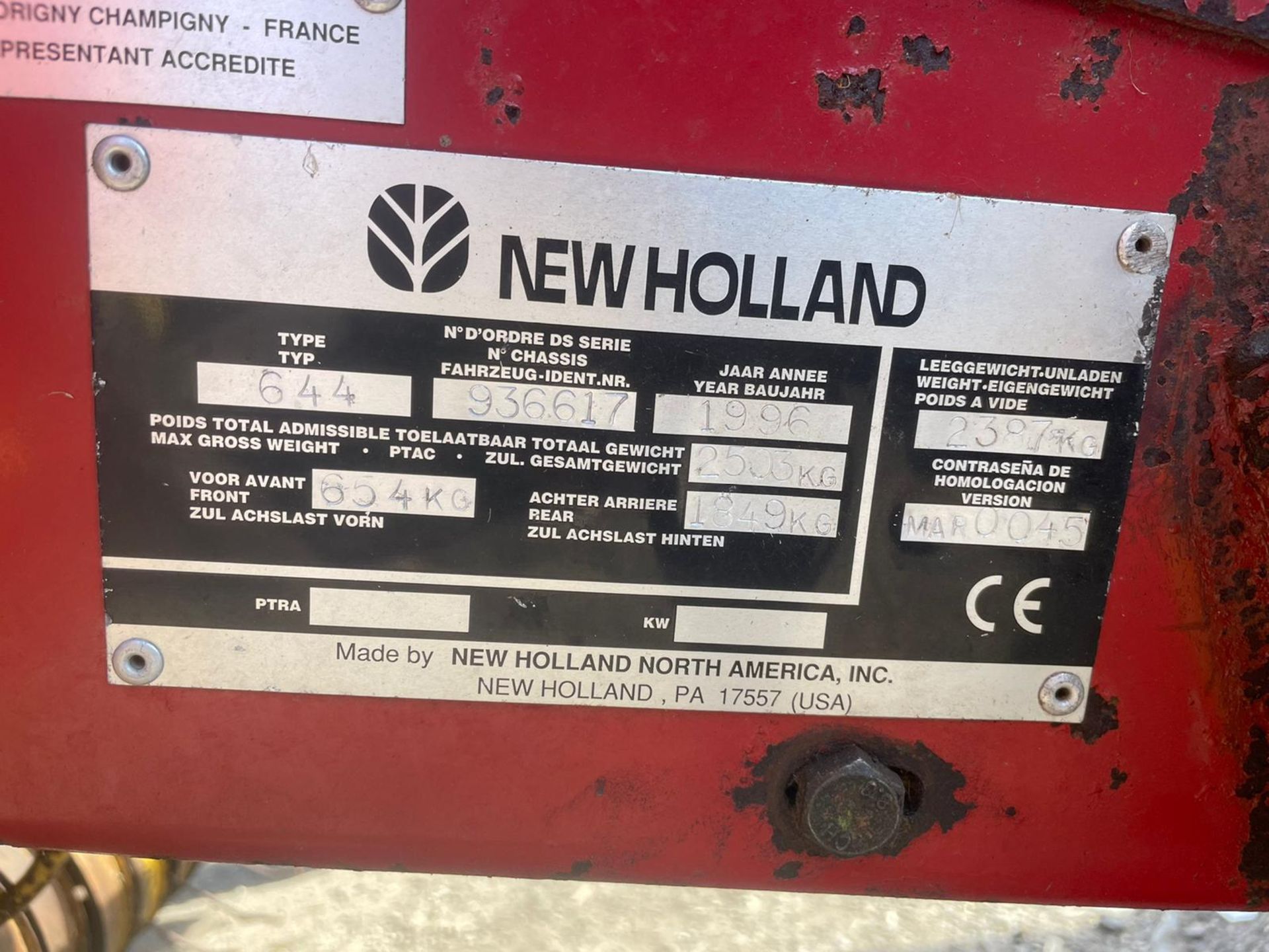 NEW HOLLAND 644 ROUND BALER, IN WORKING ORDER, LOADING NO PROBLEM *PLUS VAT* - Image 5 of 5