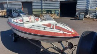 SPEED BOAT AND TRAILER, NO RESERVE! *NO VAT*