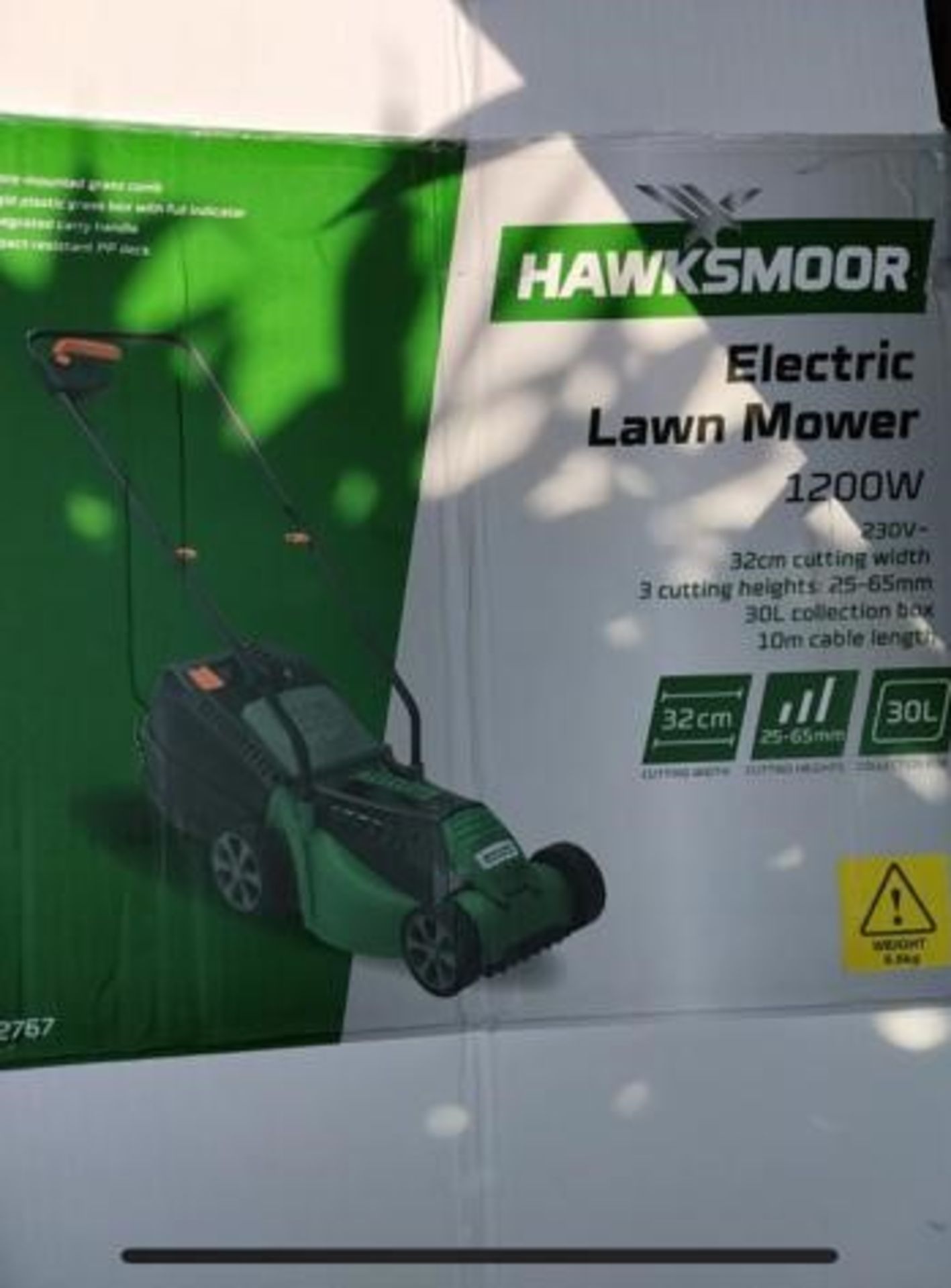 BRAND NEW BOXED HAWKSMOOR 32CM ELECTRIC MOWER *PLUS VAT* - Image 8 of 10