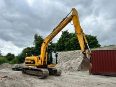 2007 JCB JS145 14.5 Tonne Excavator With Long Reach Boom *PLUS VAT*