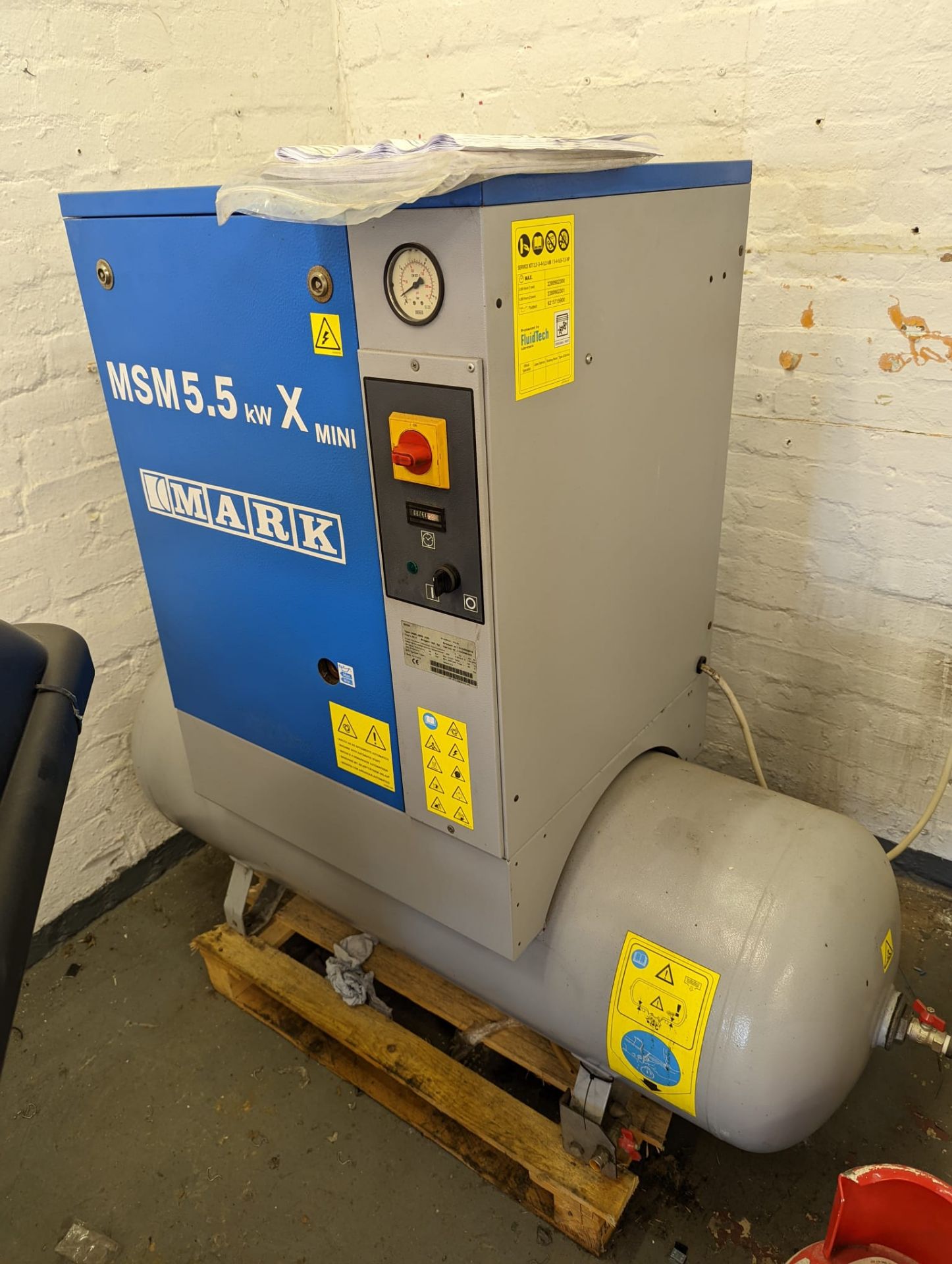 Mark MSM 3ph SCREW COMPRESSOR 200L TANK *NO VAT*