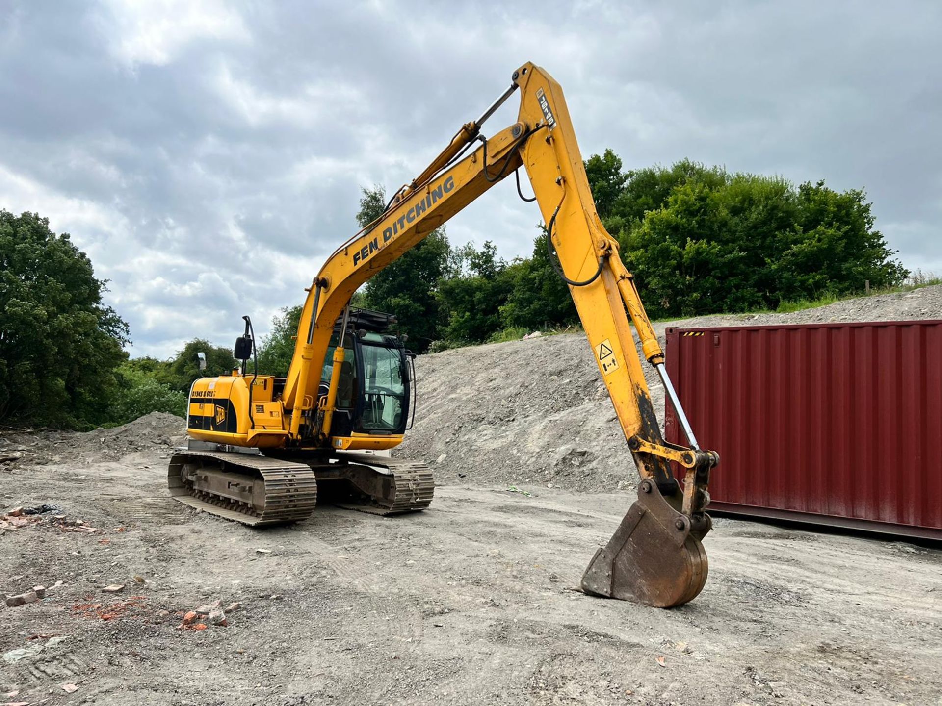 2007 JCB JS145 14.5 Tonne Excavator With Long Reach Boom *PLUS VAT* - Image 3 of 27