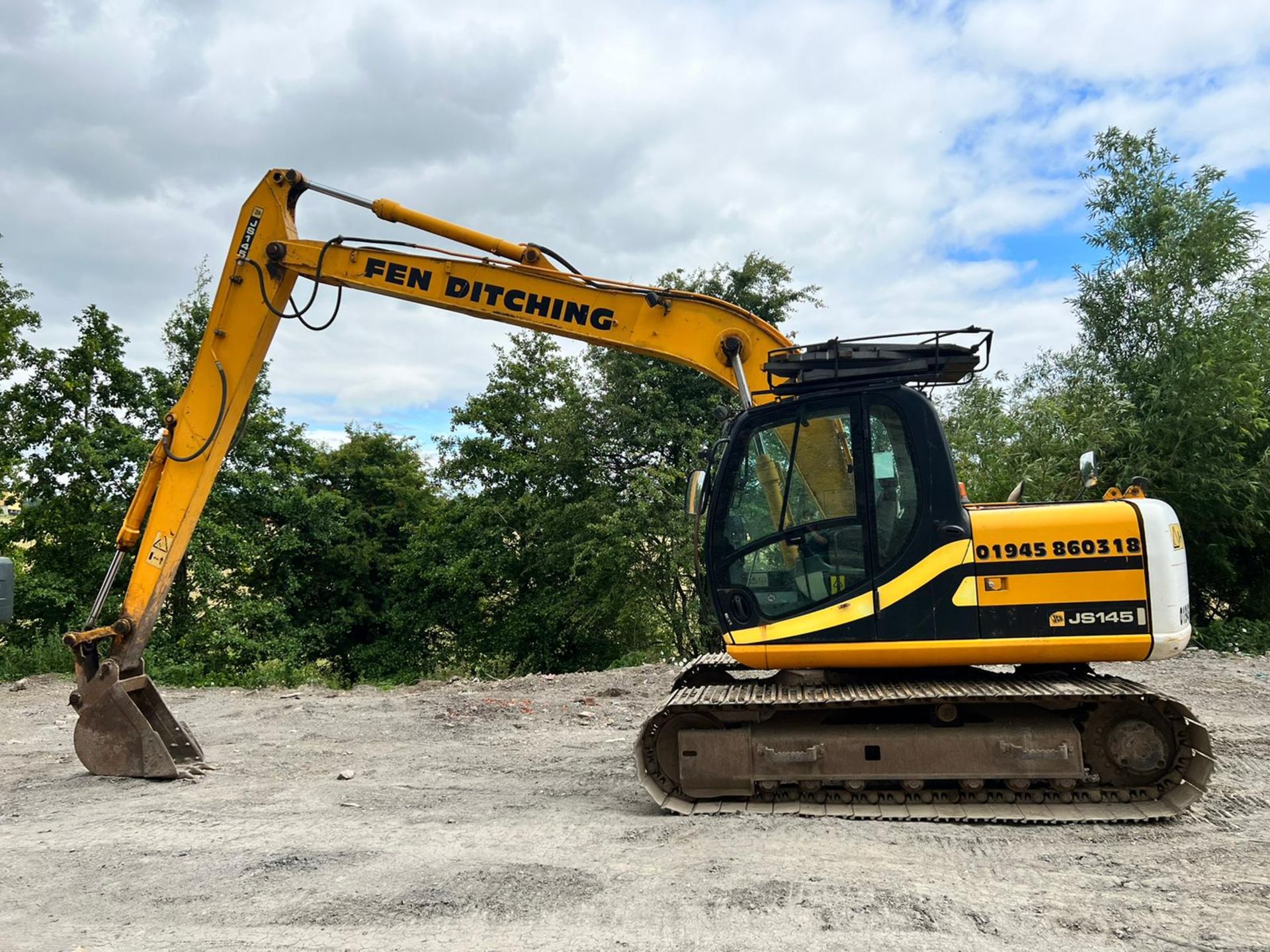 2007 JCB JS145 14.5 Tonne Excavator With Long Reach Boom *PLUS VAT* - Image 8 of 27