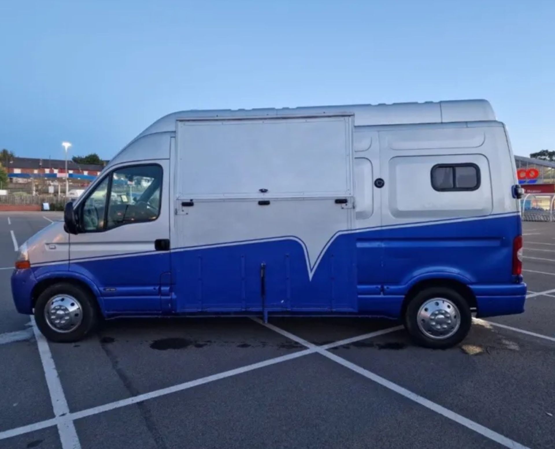 2007 /07 REG RENAULT MASTER LH35 DCI 120 2.5 DIESEL GREY AND BLUE HORSEBOX *NO VAT* - Image 4 of 15