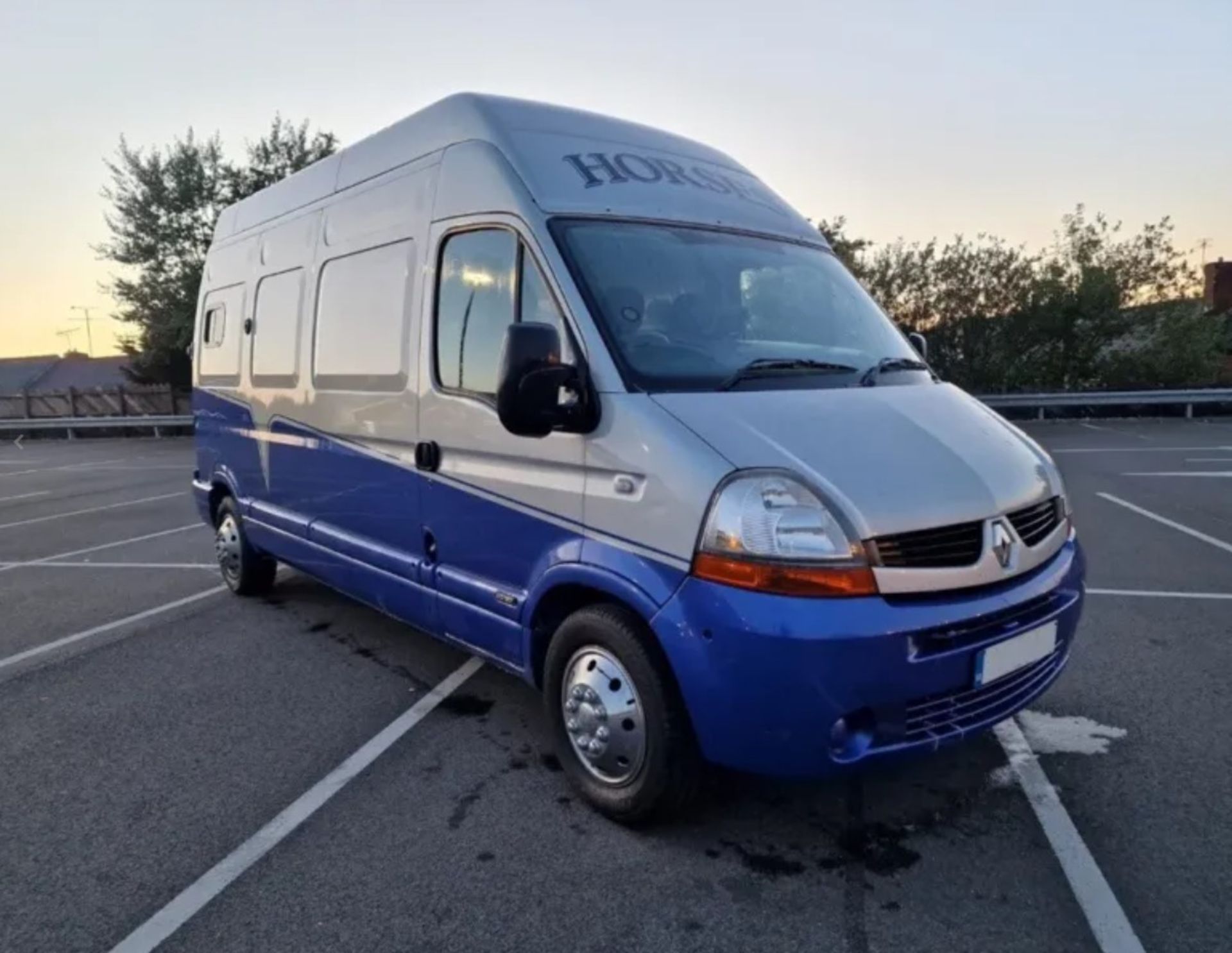 2007 /07 REG RENAULT MASTER LH35 DCI 120 2.5 DIESEL GREY AND BLUE HORSEBOX *NO VAT*