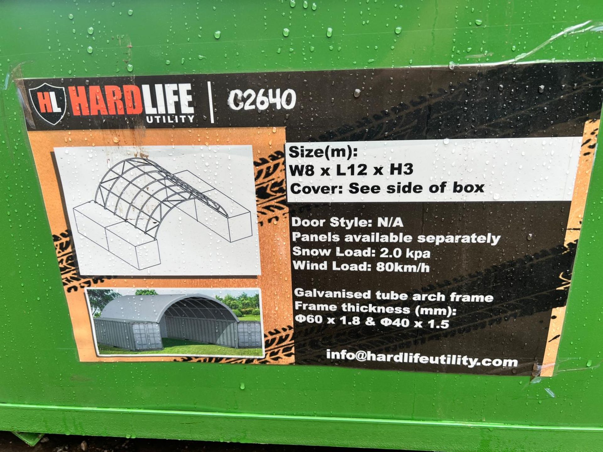 NEW/UNUSED HARDLIFE UTILITY C2640 CONTAINER CANOPY SHEDS *PLUS VAT*