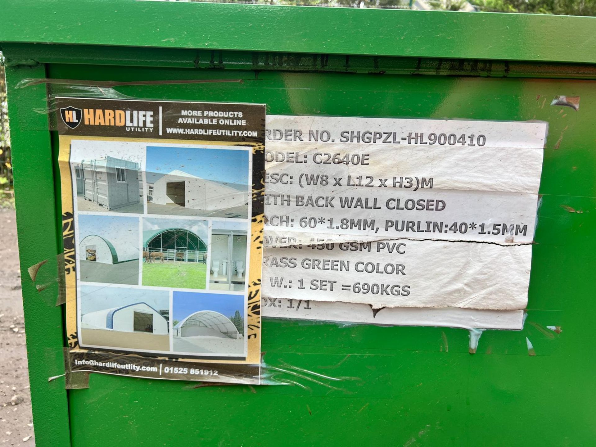 NEW/UNUSED HARDLIFE UTILITY CONTAINER CANOPY SHEDS *PLUS VAT* - Image 4 of 8