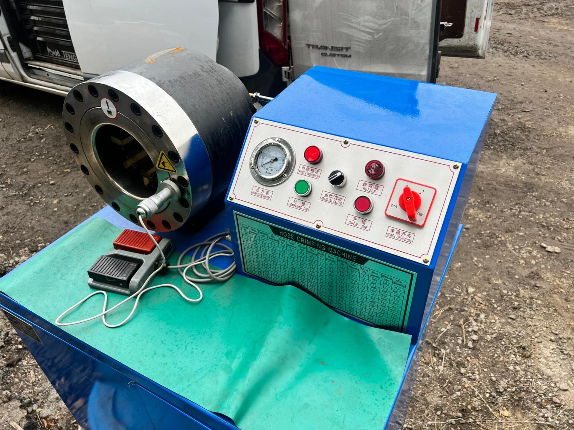 NEW AND UNUSED HOSE CRIMPING MACHINE, CRIMPING RANGE UP TO 2" *PLUS VAT* - Image 2 of 11