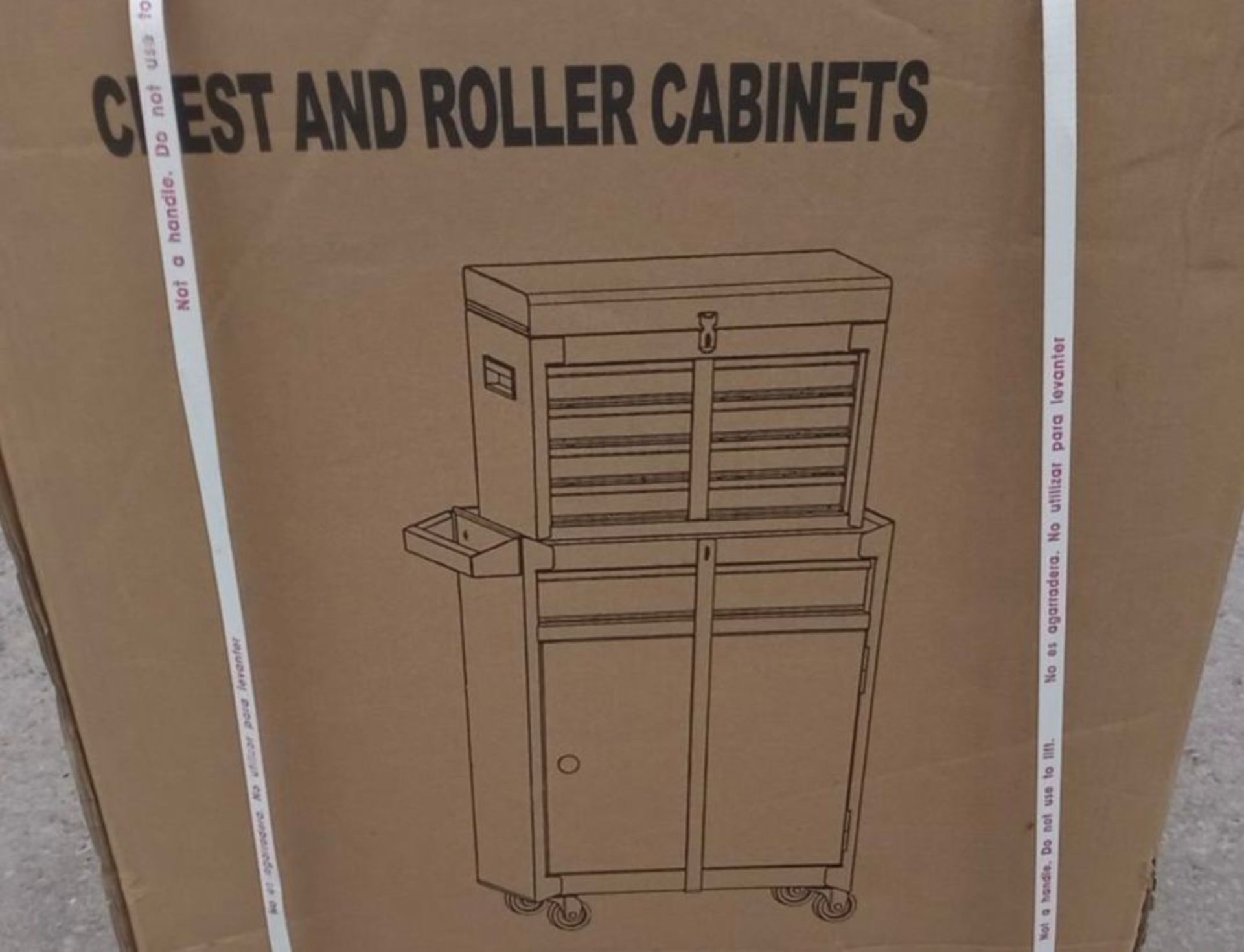 New And Unused Black Rolling Toolbox And Top 4 Draw Cabinet *PLUS VAT* - Image 6 of 7