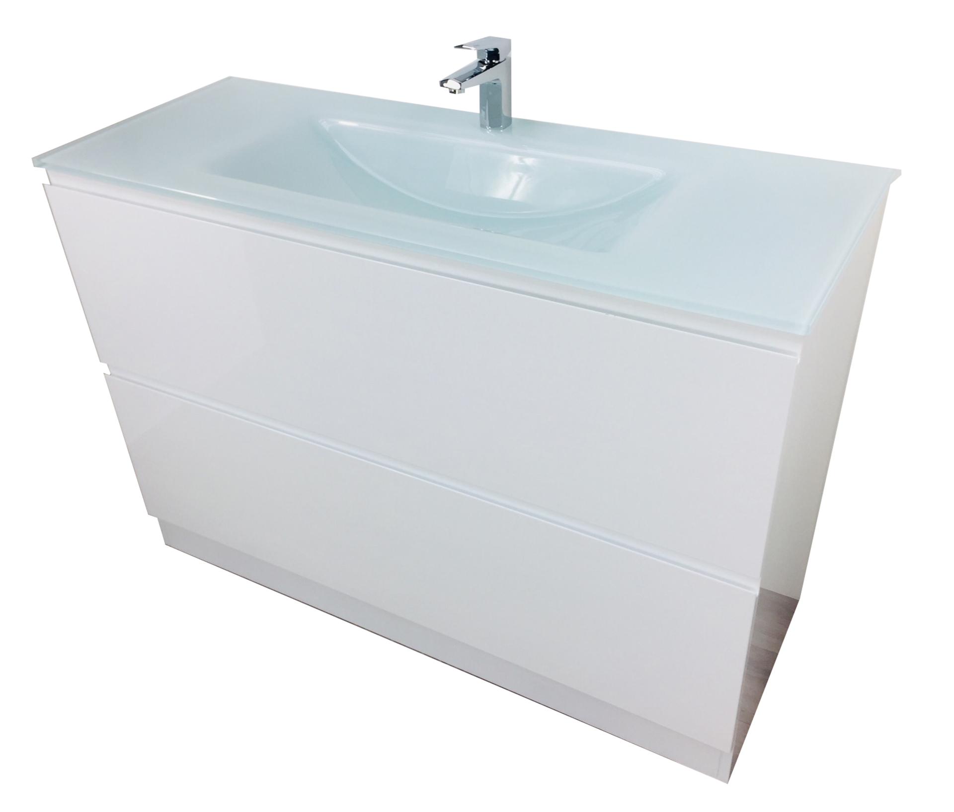 BRAND NEW Excellent Quality Designer Vanity Unit in White RRP £399 *NO VAT* - Image 2 of 4