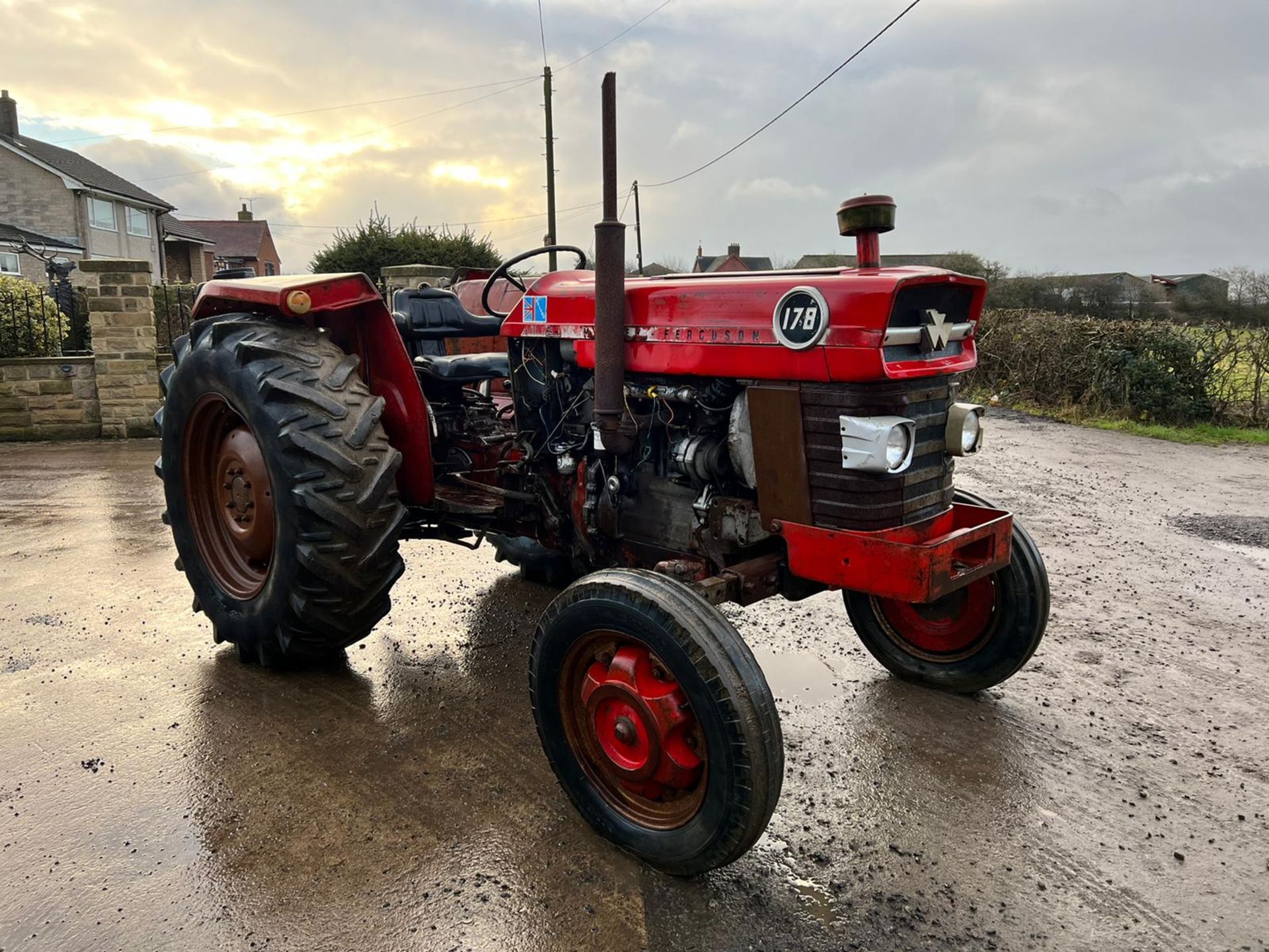 MASSEY FERGUSON 178 73hp, RUNS AND DRIVES, ROAD REGISTERED, 3 POINT LINKAGE *PLUS VAT*