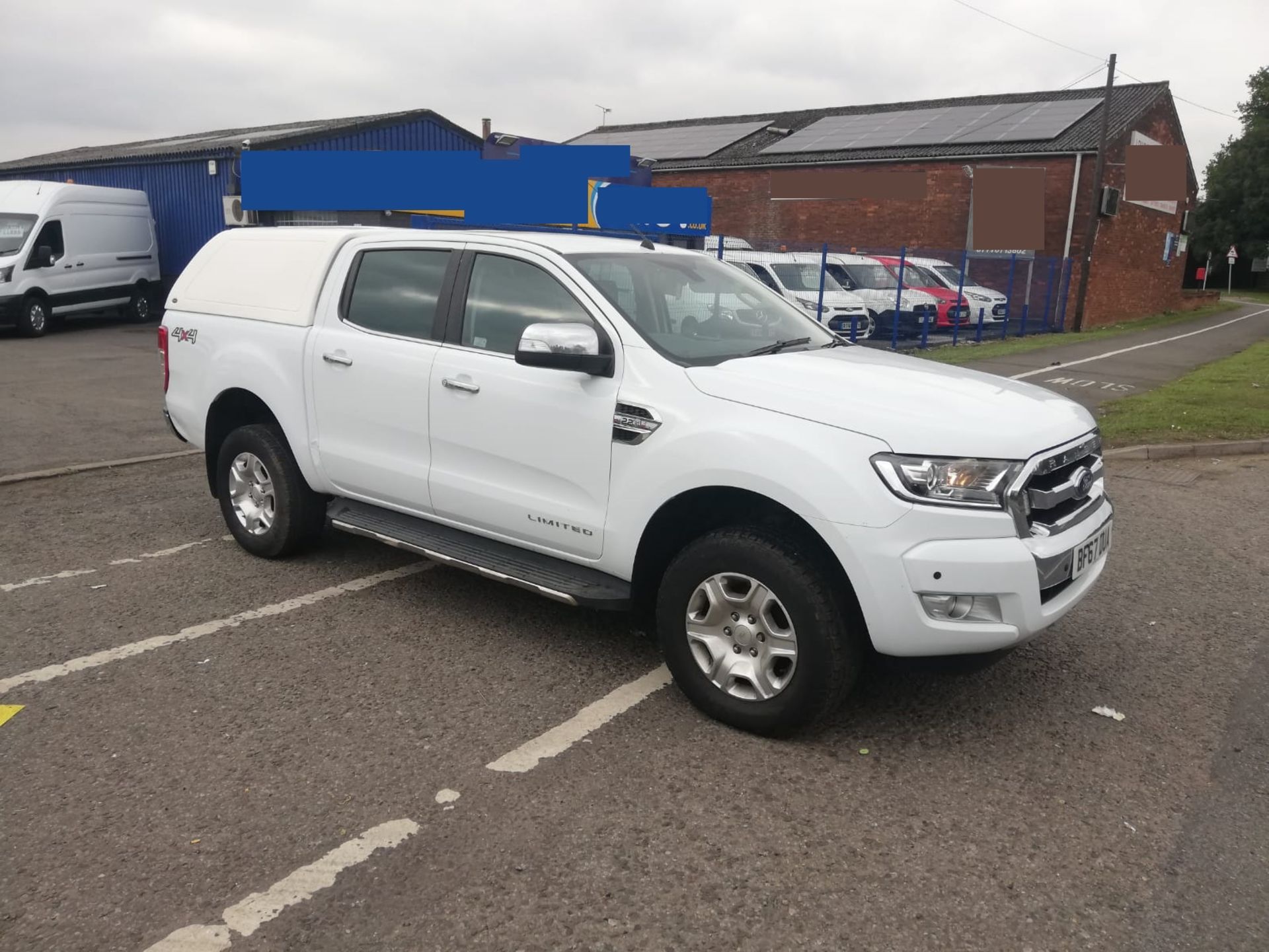 2017/67 FORD RANGER LIMITED 4X4 TDCI WHITE PICK UP Euro 6 - Alloy wheels - leather seats *PLUS VAT* - Image 3 of 11