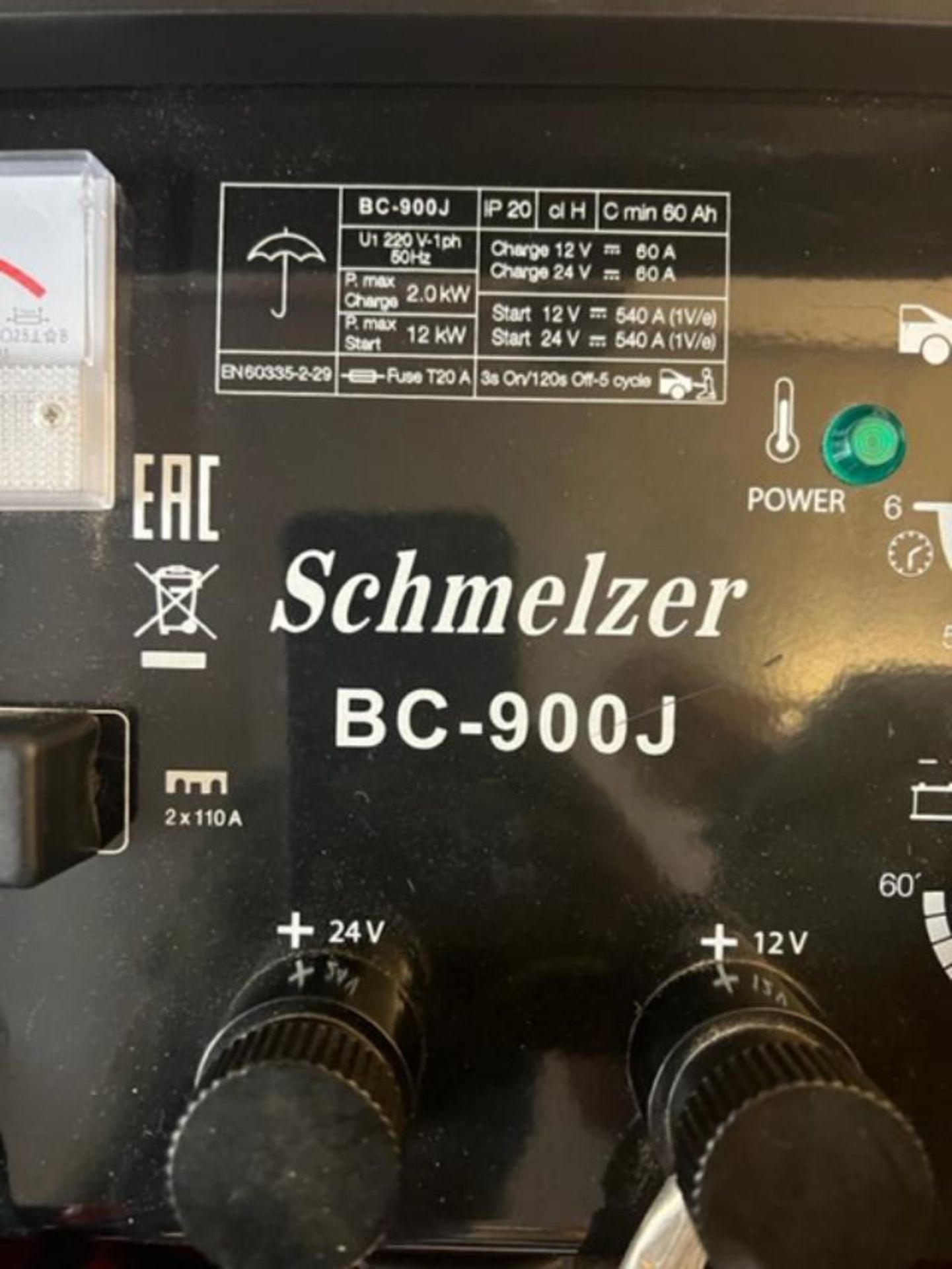 NEW UNBOXED SCHMELZER BC-900J BATTERIES CHARGER AND STARTER *PLUS VAT* - Image 2 of 5