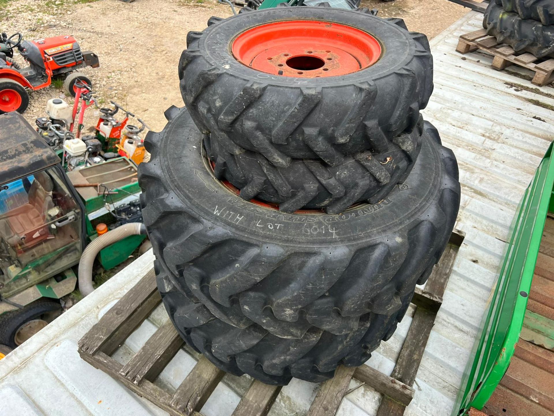 Full Set Of Kubota ST30 Tyres And Rims *PLUS VAT* - Image 5 of 11