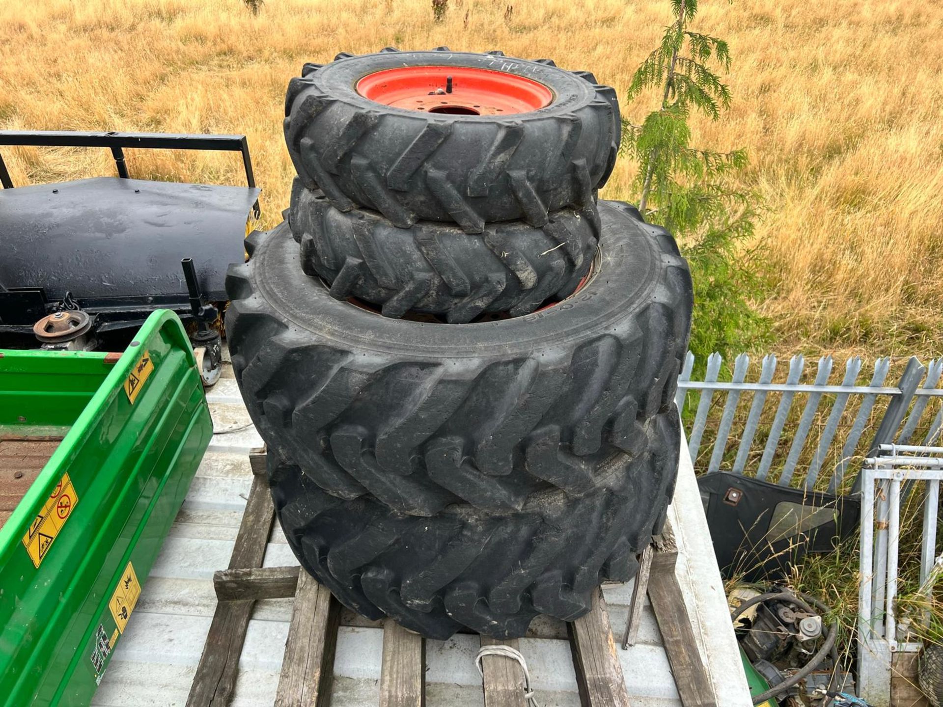 Full Set Of Kubota ST30 Tyres And Rims *PLUS VAT* - Image 7 of 11