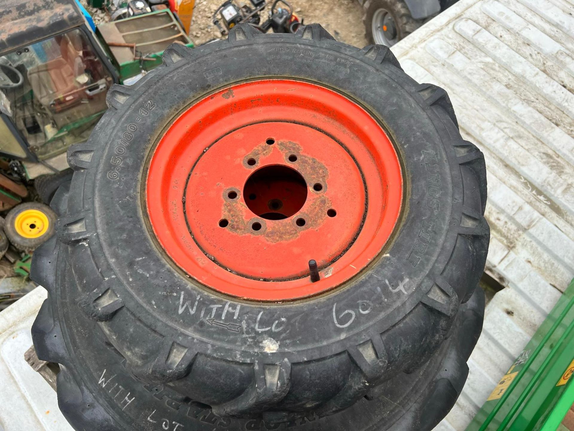 Full Set Of Kubota ST30 Tyres And Rims *PLUS VAT* - Image 4 of 11