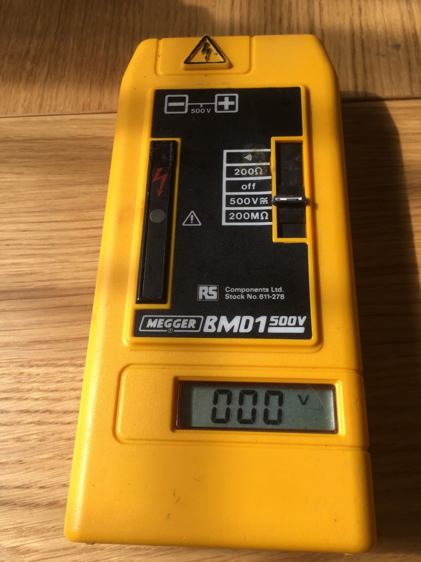 MEGGER BMD1 500V VOLTMETER *NO VAT* - Image 2 of 3