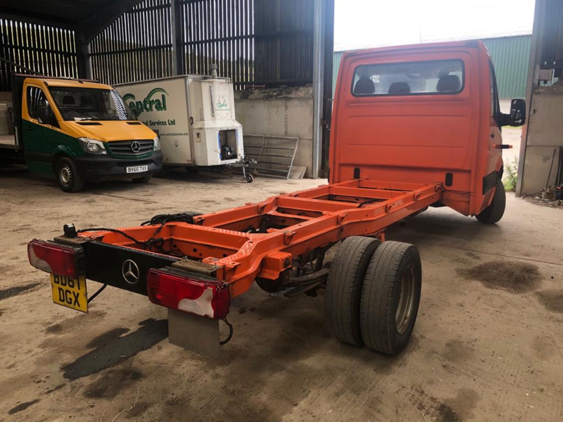 2011/61 MERCEDES-BENZ SPRINTER 513 CDI ORANGE LWD CHASSIS CAB, 185,557 MILES *PLUS VAT* - Image 9 of 13