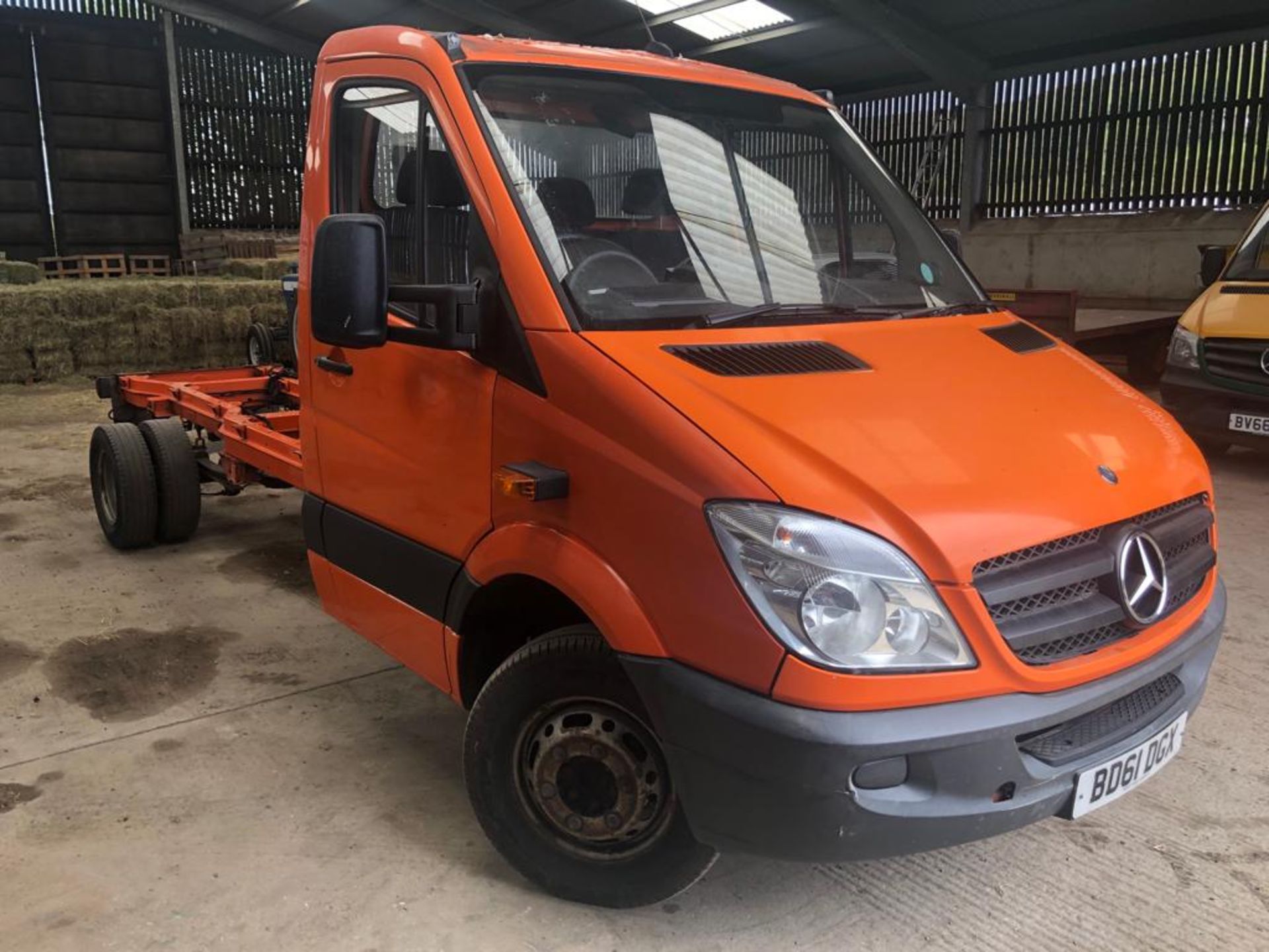 2011/61 MERCEDES-BENZ SPRINTER 513 CDI ORANGE LWD CHASSIS CAB, 185,557 MILES *PLUS VAT*