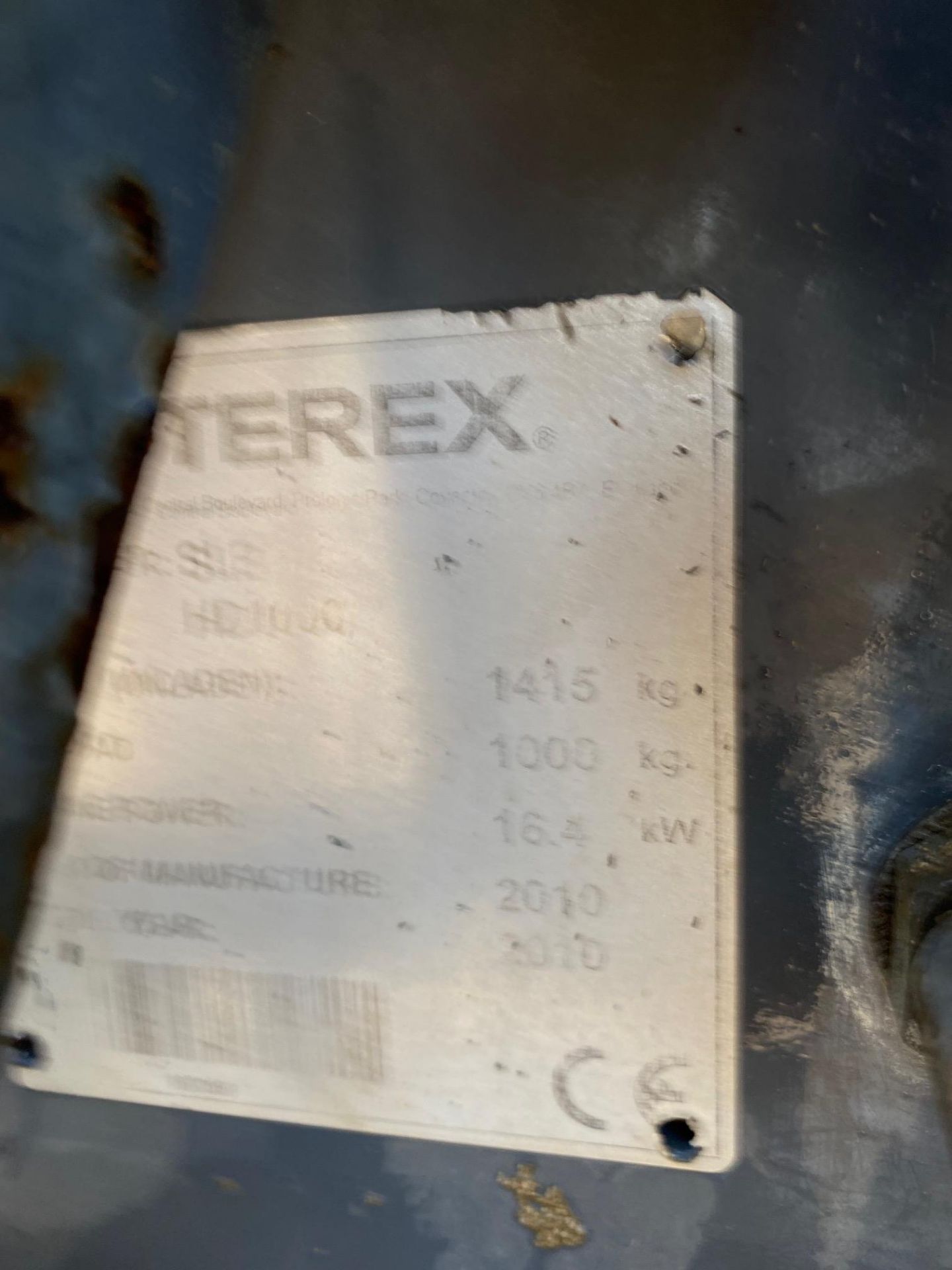 2010 Terex HD1000 high tip dumper, 70% good tyres, Good operational machine *PLUS VAT* - Image 5 of 5