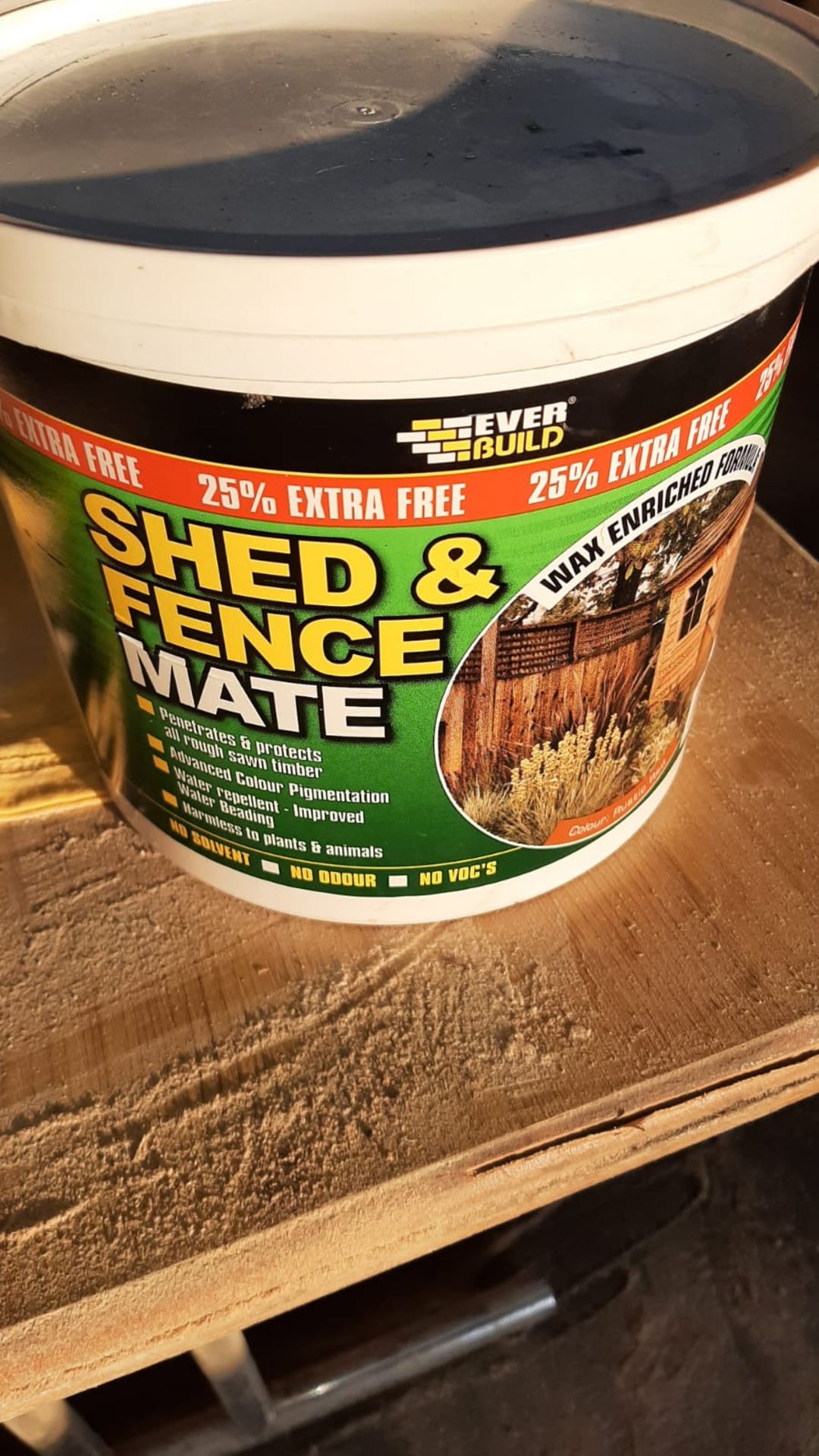 Shed and Fence Paint Rustic Red 5 Liter Tub All New x 2 *NO VAT*