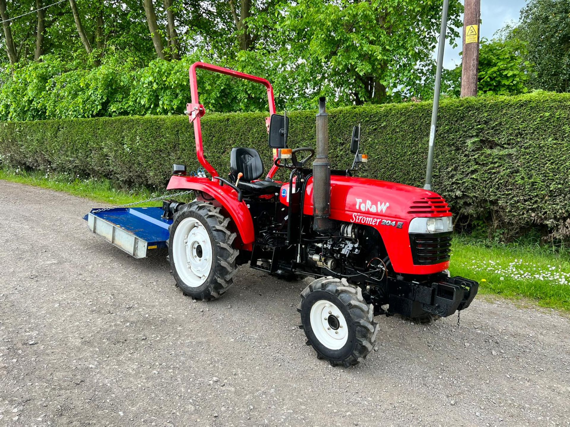 Siromer 204E 20HP 4WD Compact Tractor With 5FT Beaco Grass Topper - 68 Plate "PLUS VAT"