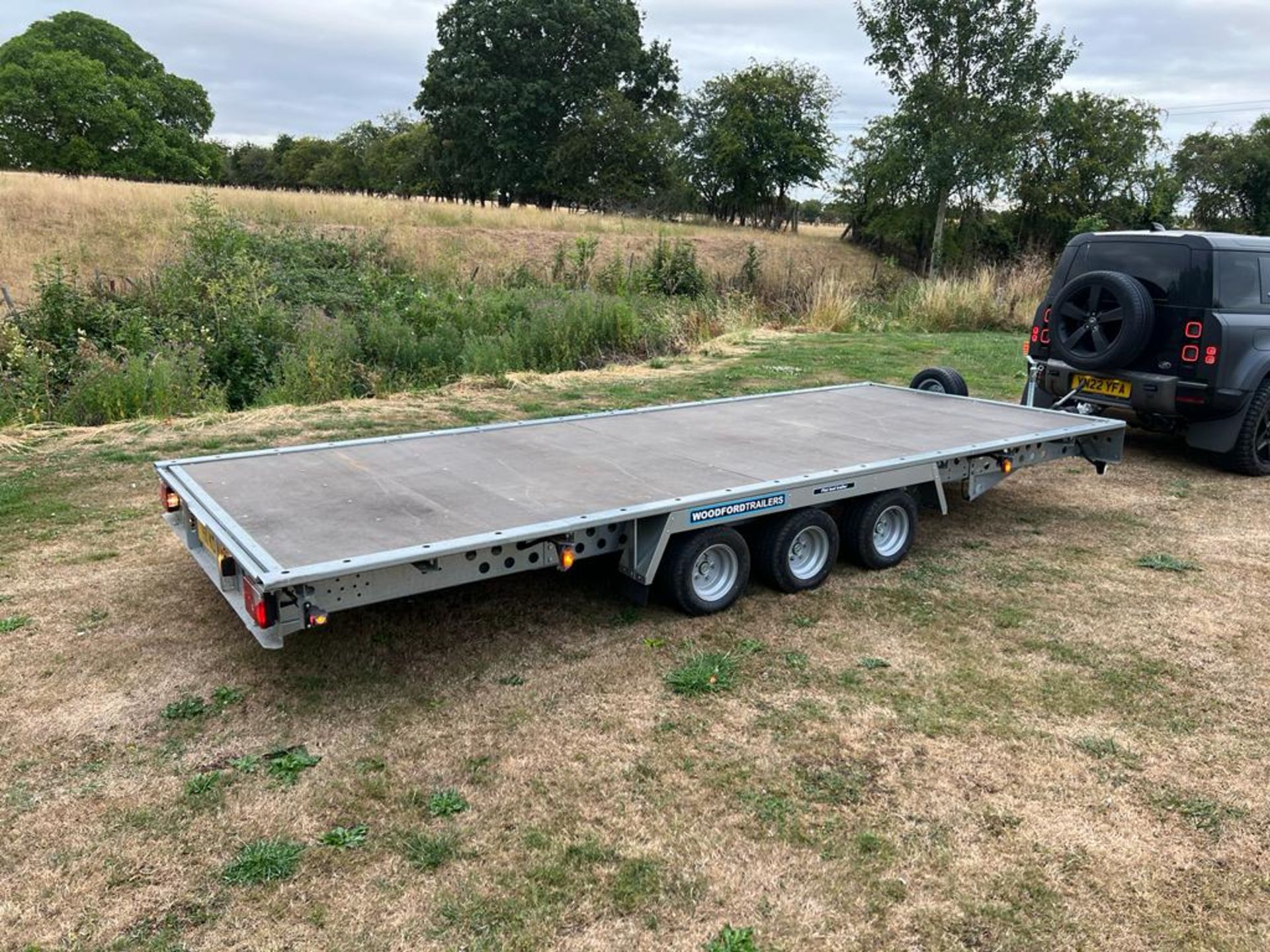 2022 BRAND NEW WOODFORD 18ft x 3500kg FLAT BED TRAILER, WITH PAPERWORK/KEYS *NO VAT* - Image 3 of 8