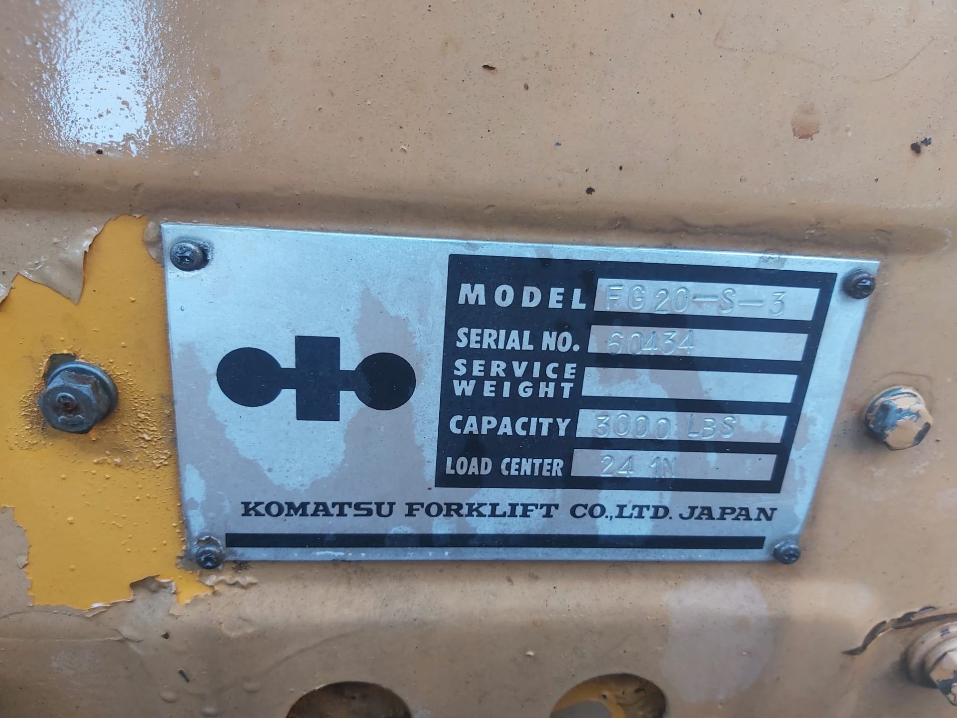 KOMATSU FORKLIFT FG029-S-3 *NO VAT* - Image 8 of 10