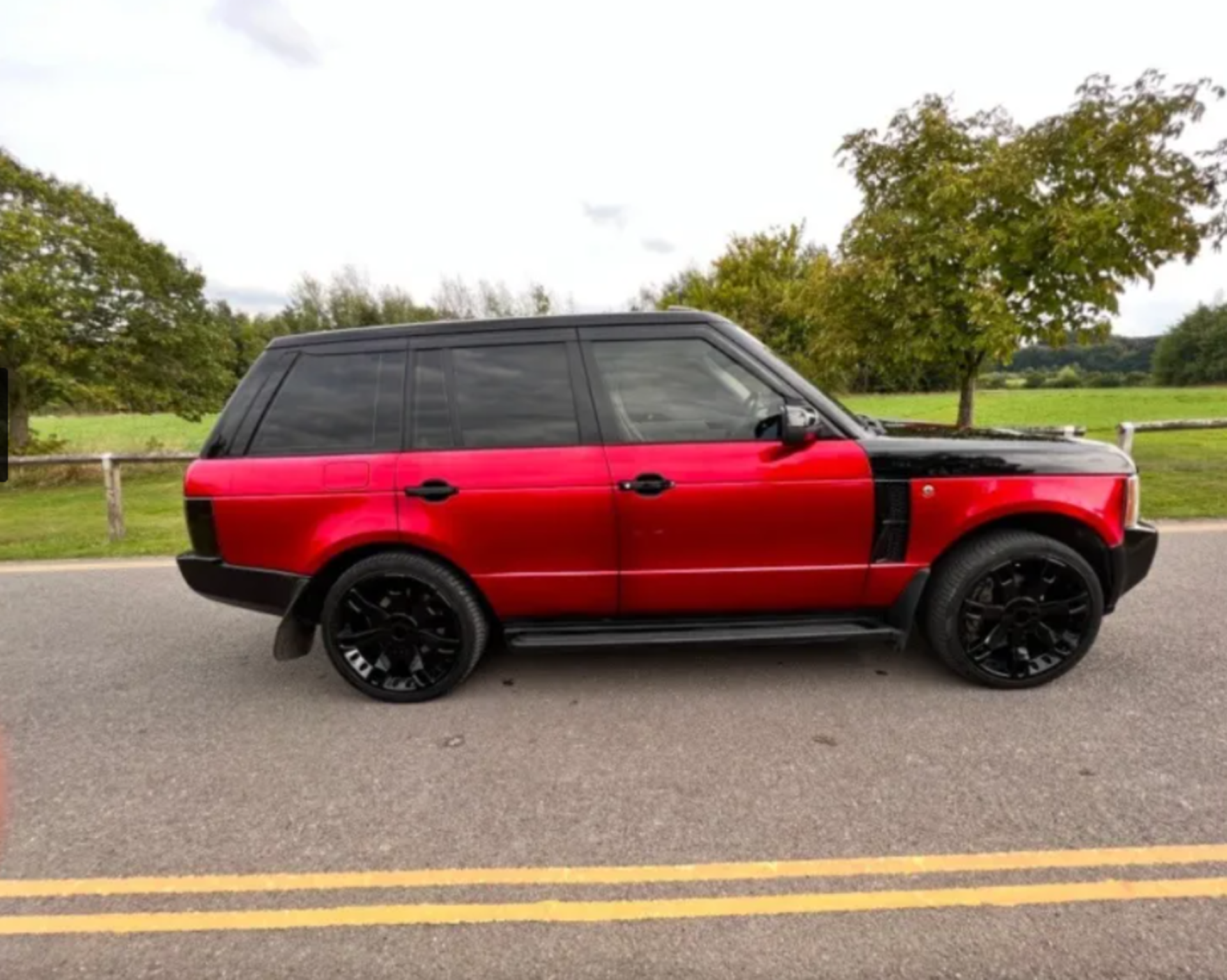 2007 LAND ROVER RANGE ROVER VOGUE TDV8 A RED ESTATE *NO VAT* - Image 3 of 9