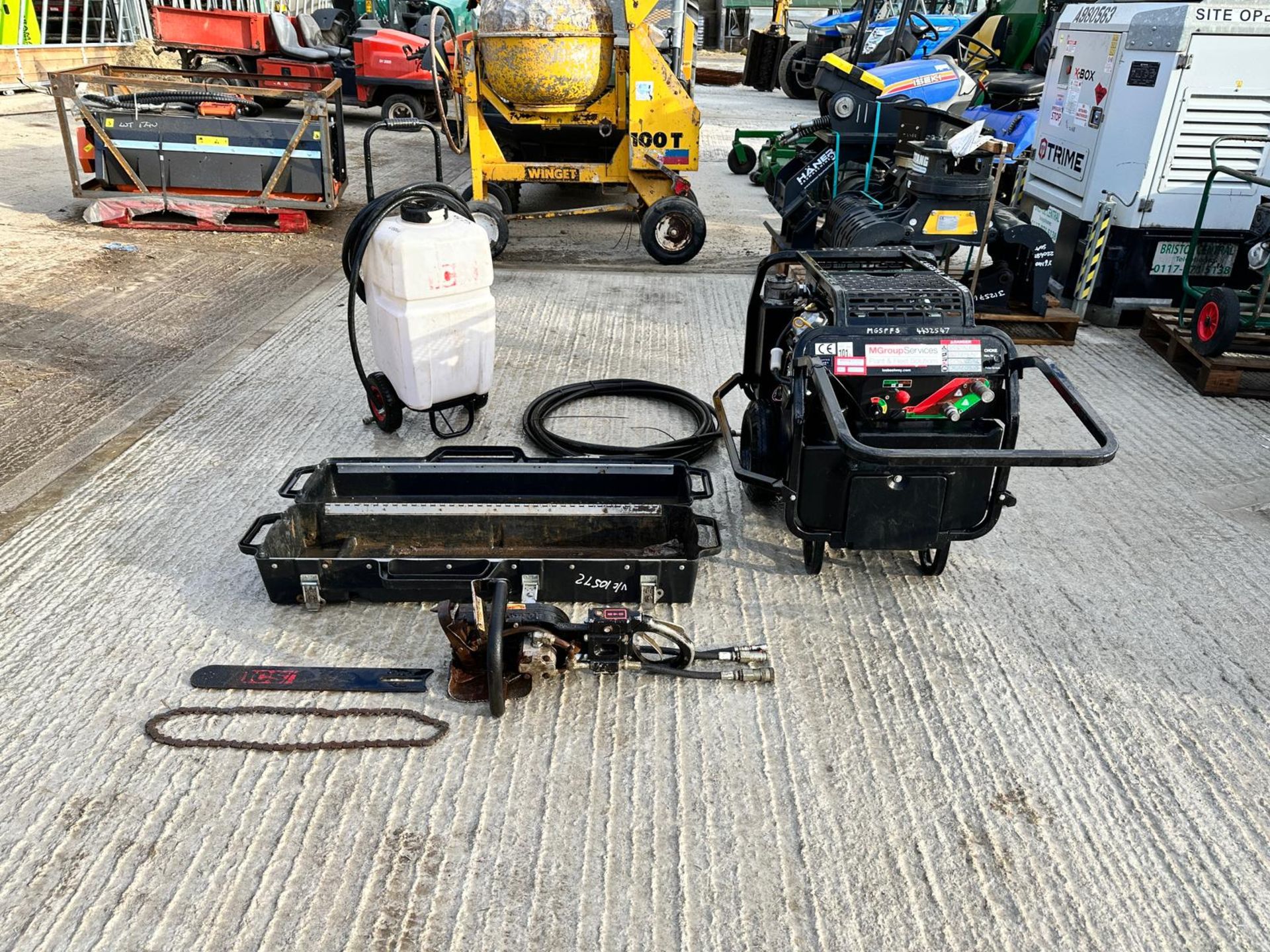 2018 ICS P95 Hydrualic Powerpack With ICS 890 Concrete Chainsaw And Hydrualic Pipes *PLUS VAT* - Image 16 of 16