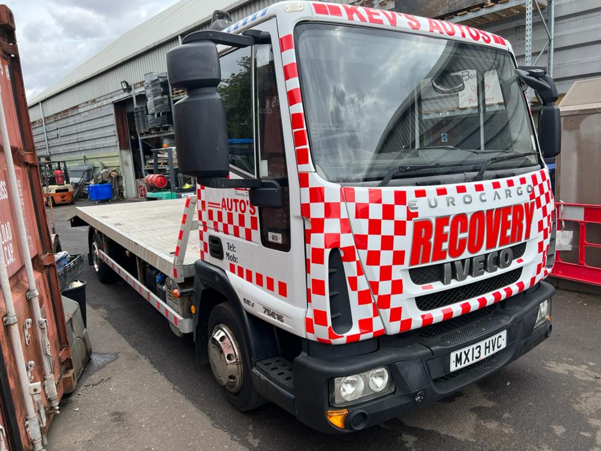 IVECO EUROCARGO 75E16K RECOVERY TRUCK - Aluminium body - c/w aluminium ramps 8ft *PLUS VAT* - Image 3 of 15