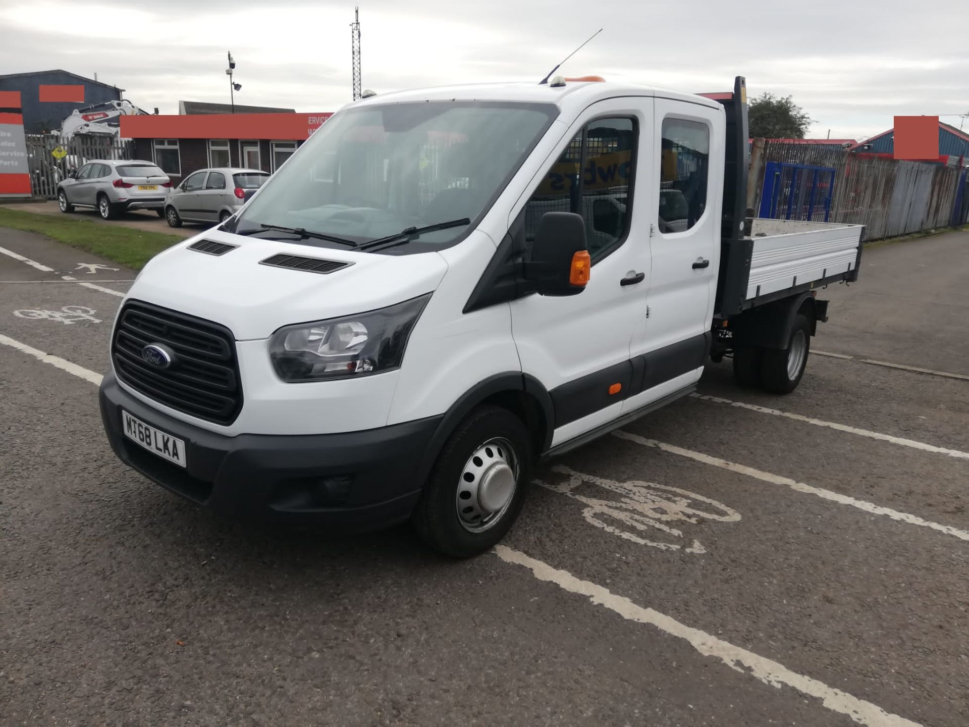 2018 FORD TRANSIT 350 WHITE TIPPER - EURO 6 - 7 SEATS *PLUS VAT* - Image 3 of 11