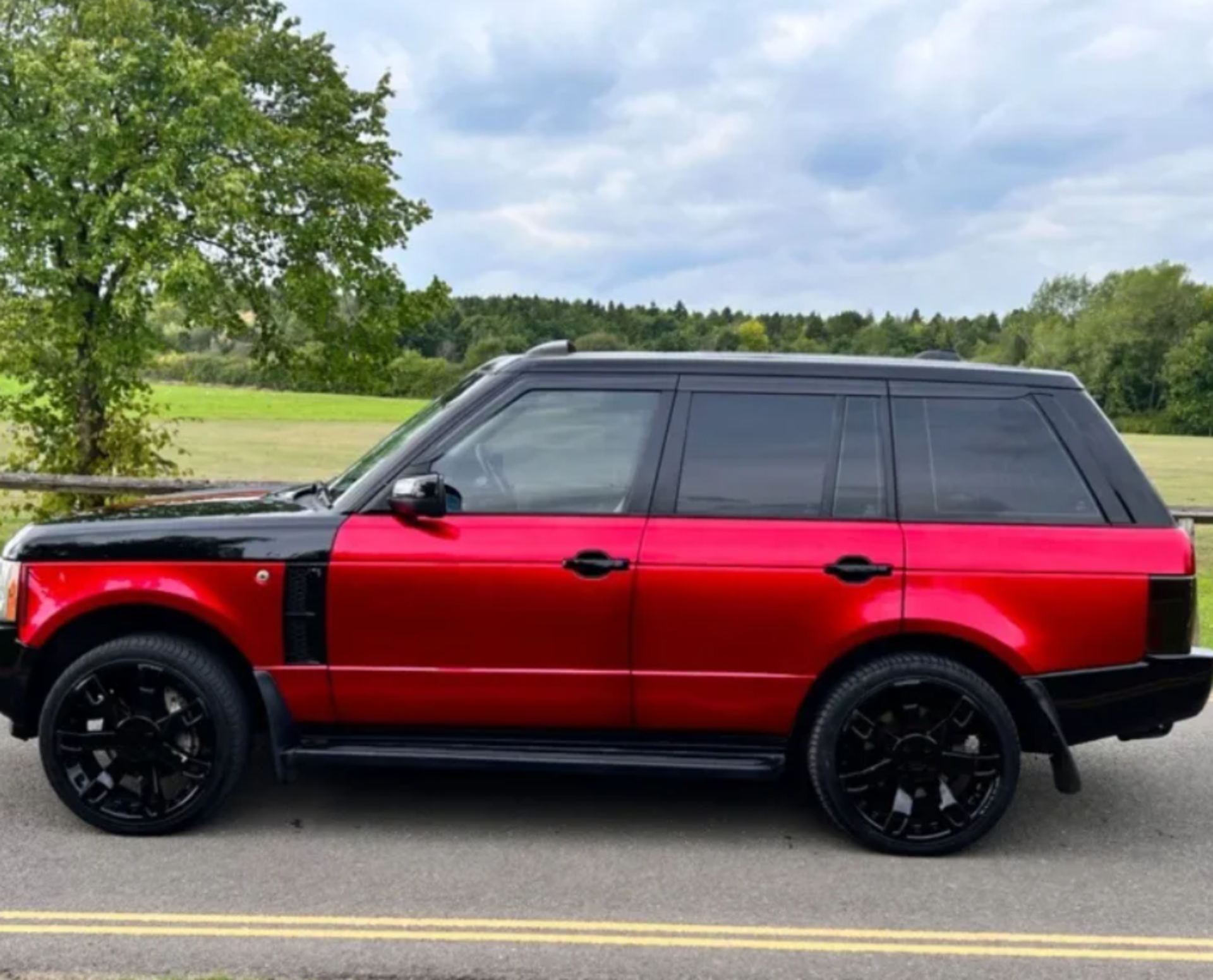 2007 LAND ROVER RANGE ROVER VOGUE TDV8 A RED ESTATE *NO VAT* - Image 4 of 9