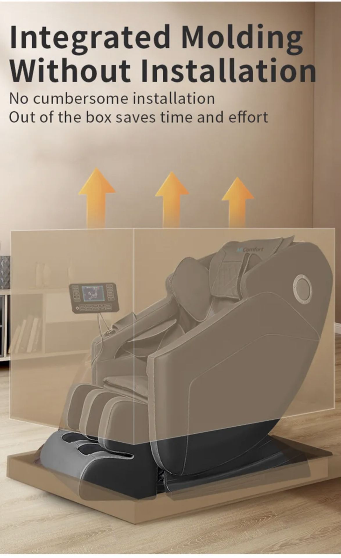 Brand New in Box MiComfort Full Body SL Track Massage Chair in White RRP £1299 *NO VAT* - Image 5 of 6
