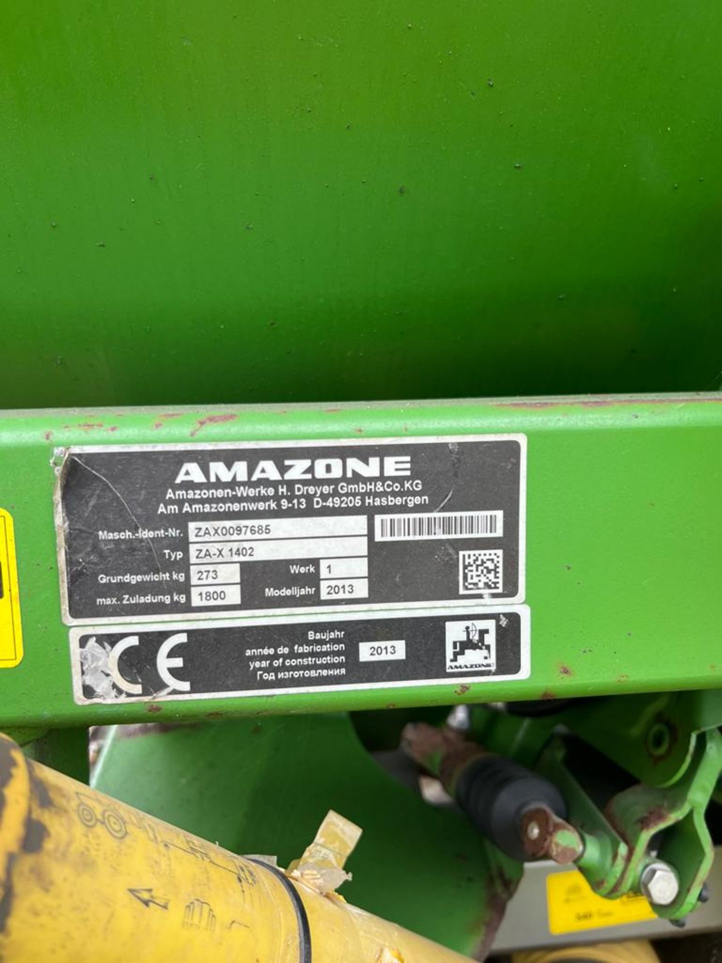 Amazone 1402 Fertiliser Spreader *PLUS VAT* - Image 4 of 4