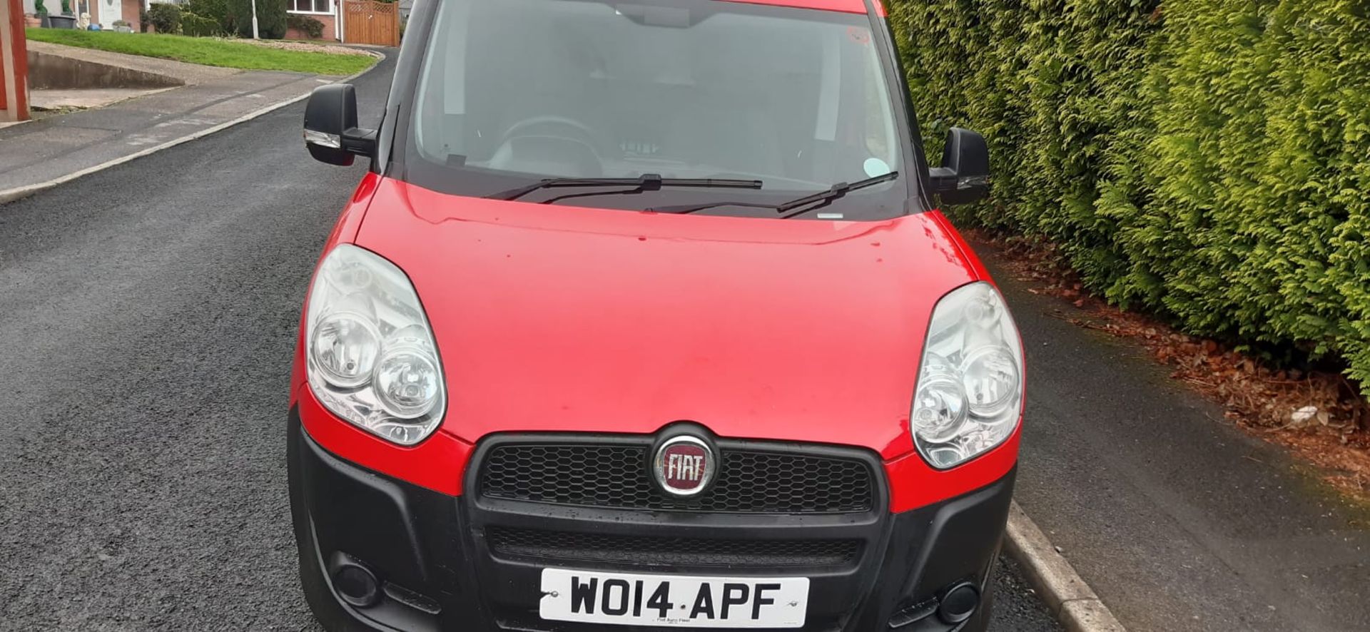 2014/14 REG FIAT DOBLO 16V MULTIJET 1.25 DIESEL MANUAL RED VAN, SHOWING 0 FORMER KEEPERS *NO VAT* - Image 2 of 11