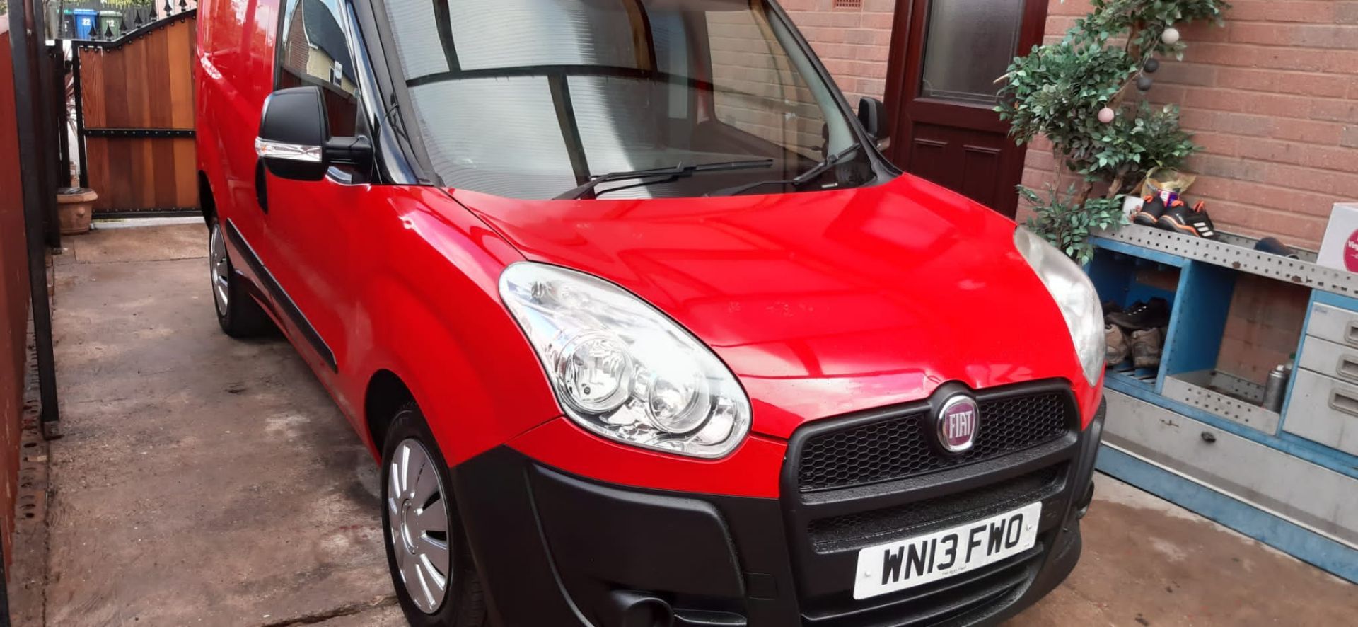 2014/14 REG FIAT DOBLO 16V MULTIJET 1.25 DIESEL 46k miles, SHOWING 0 FORMER KEEPERS *NO VAT* - Image 9 of 17