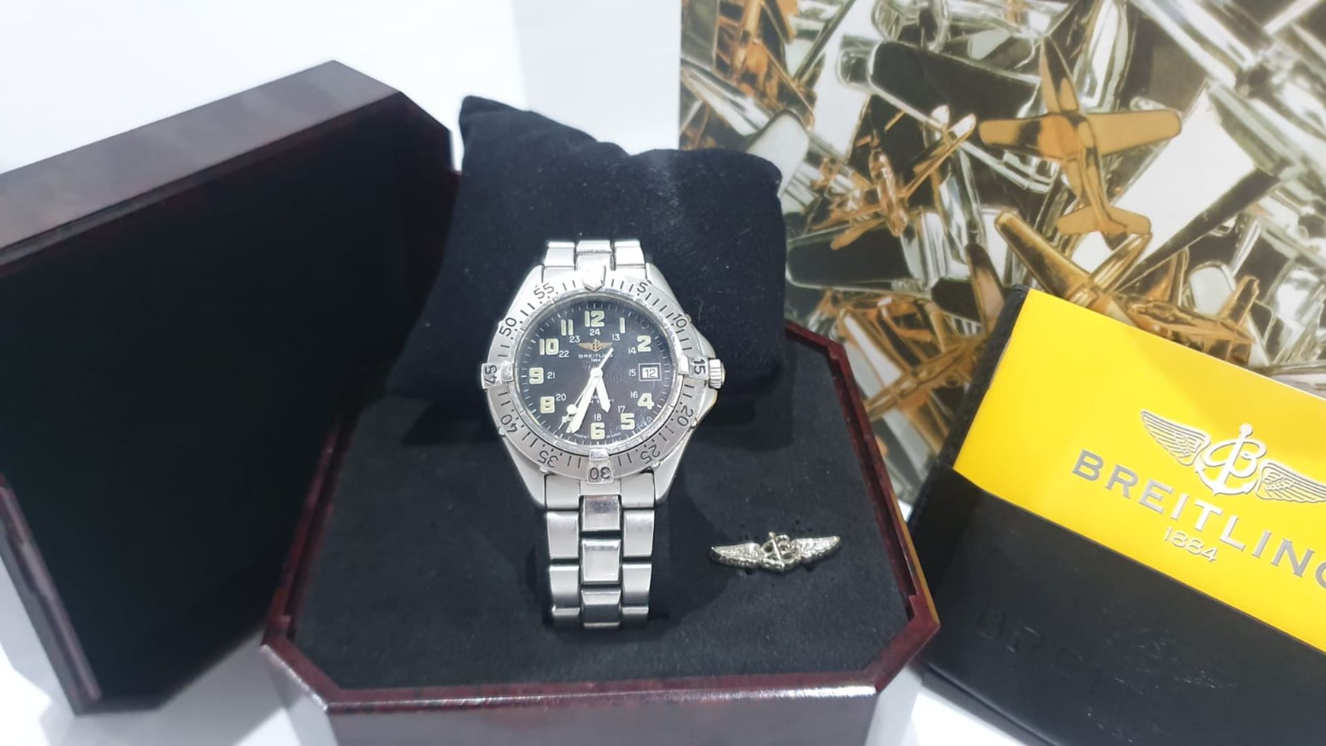 BREITLING COLT MENS SWISS WATCH WITH BOX NO VAT