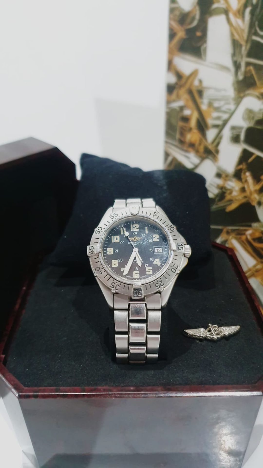 BREITLING COLT MENS SWISS WATCH WITH BOX NO VAT - Image 3 of 11