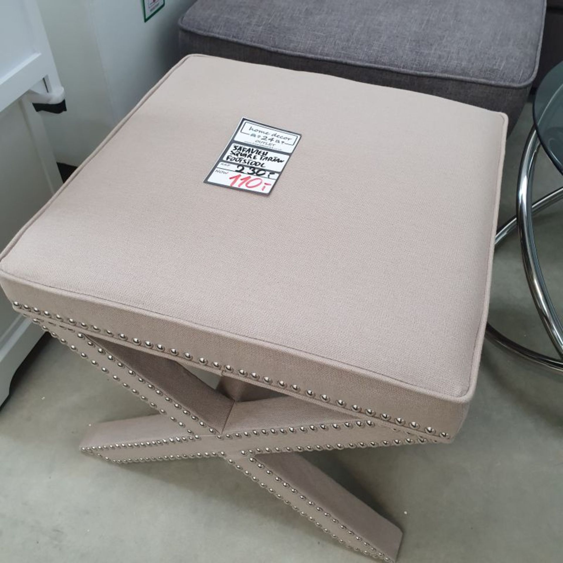 SAFAVIEH FOOTSTOOL RRP £230 *PLUS VAT*