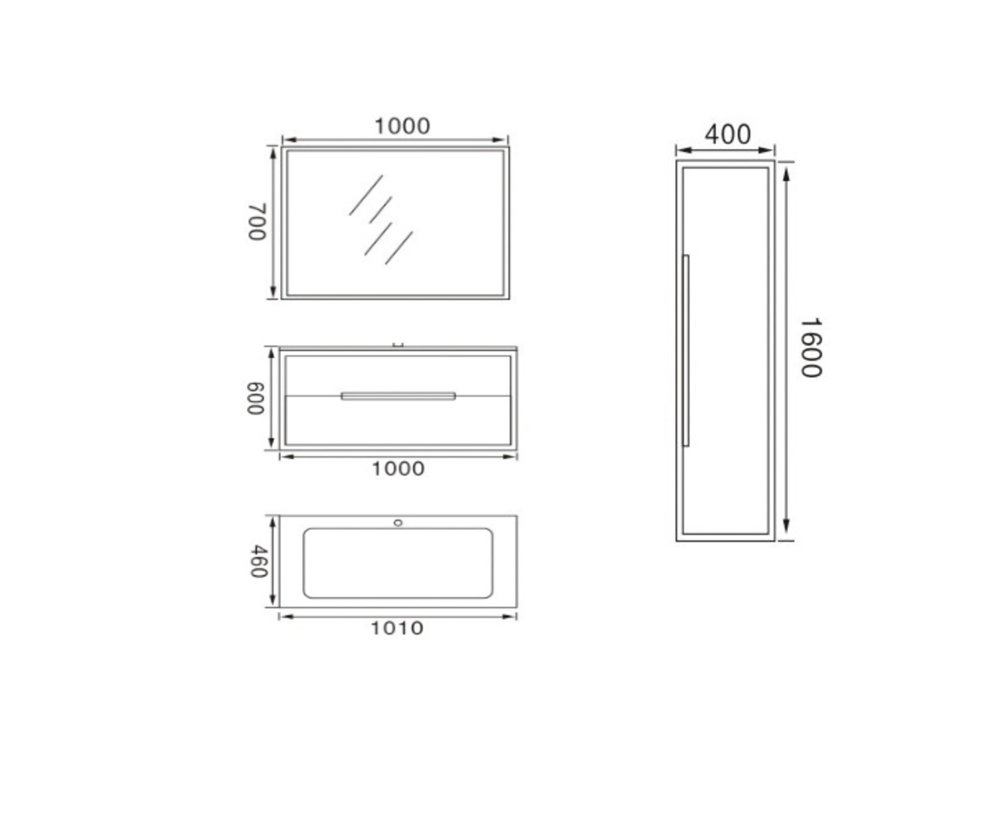 BRAND NEW 5 Sets of Complete Vanity Sets in Beige with fixtures and fittings RRP £3999.99 *NO VAT* - Image 3 of 5