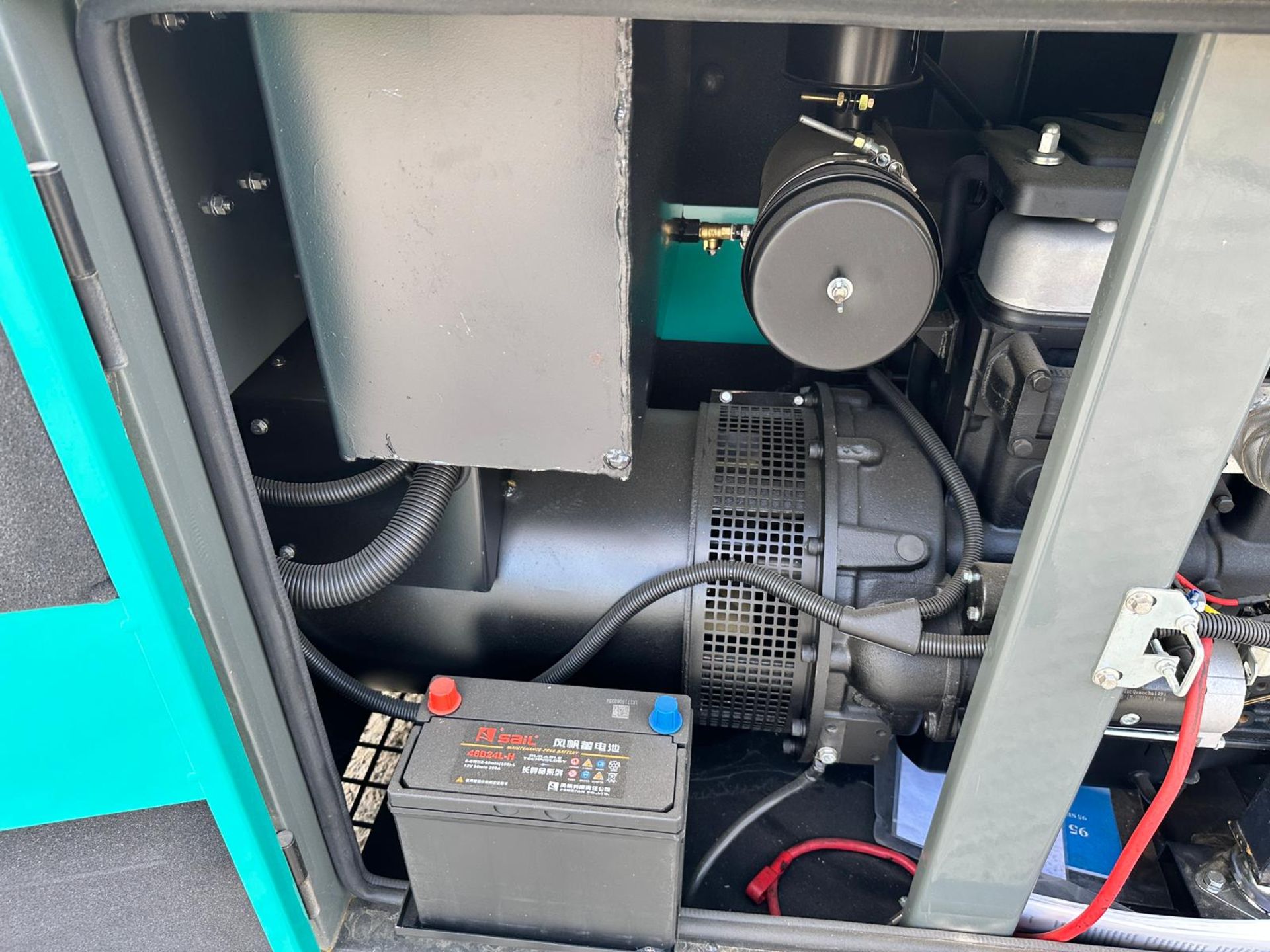 (BLUE) New And Unused 25KvA Super Silent Diesel Generator C/W Manual And Keys *PLUS VAT* - Image 9 of 11