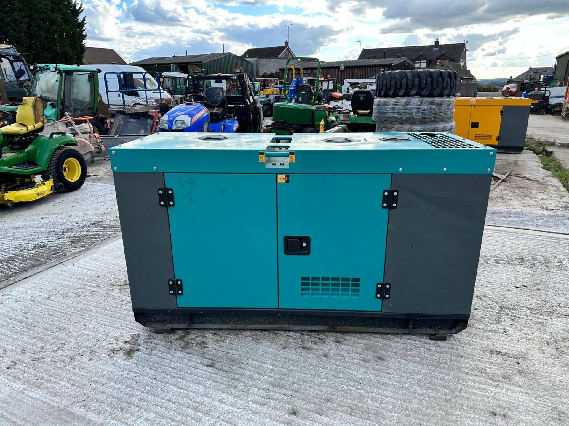 (BLUE) New And Unused 25KvA Super Silent Diesel Generator C/W Manual And Keys *PLUS VAT*