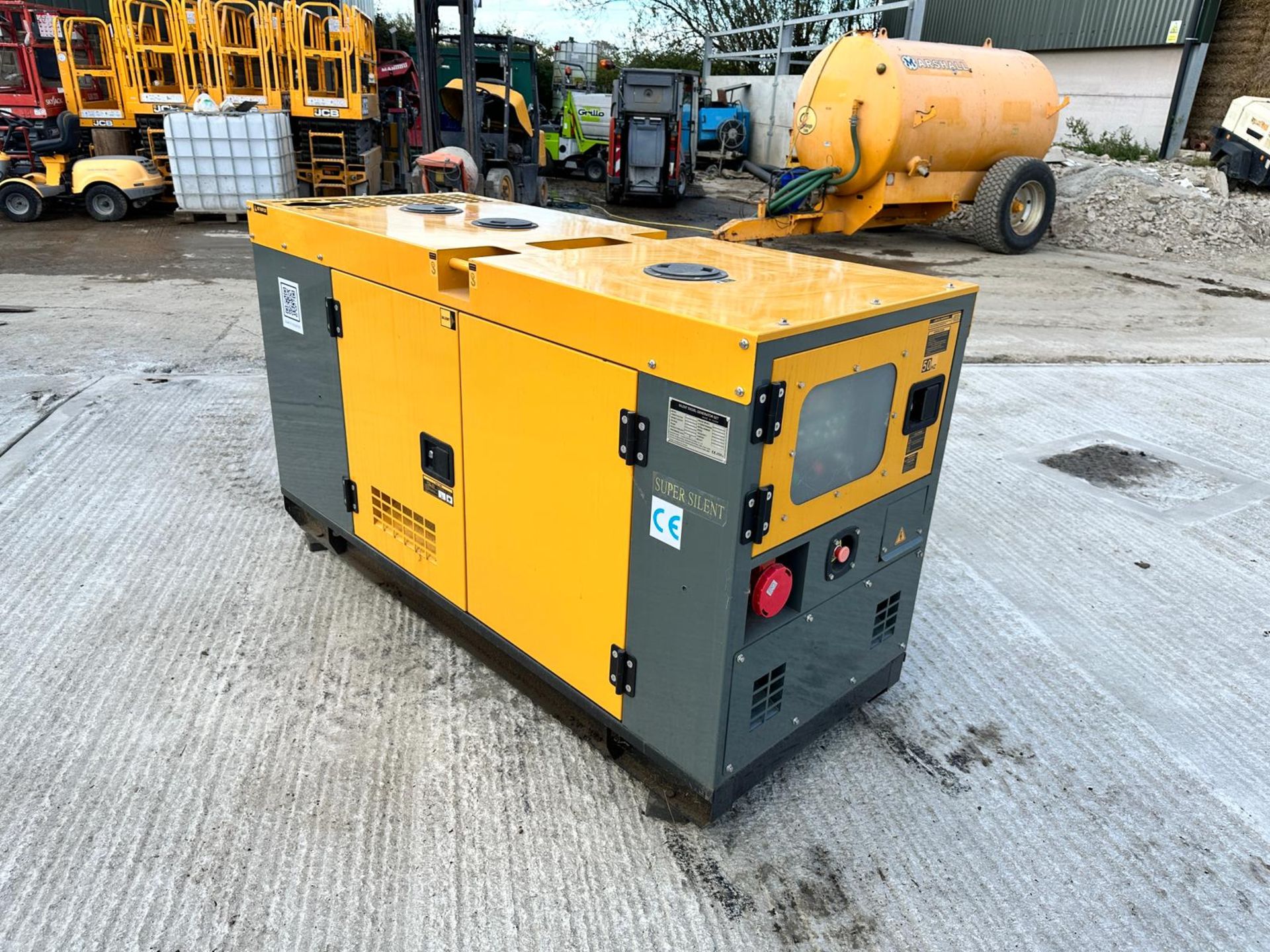 (YELLOW) New And Unused 25KvA Super Silent Diesel Generator C/W Manual And Keys *PLUS VAT* - Image 3 of 13